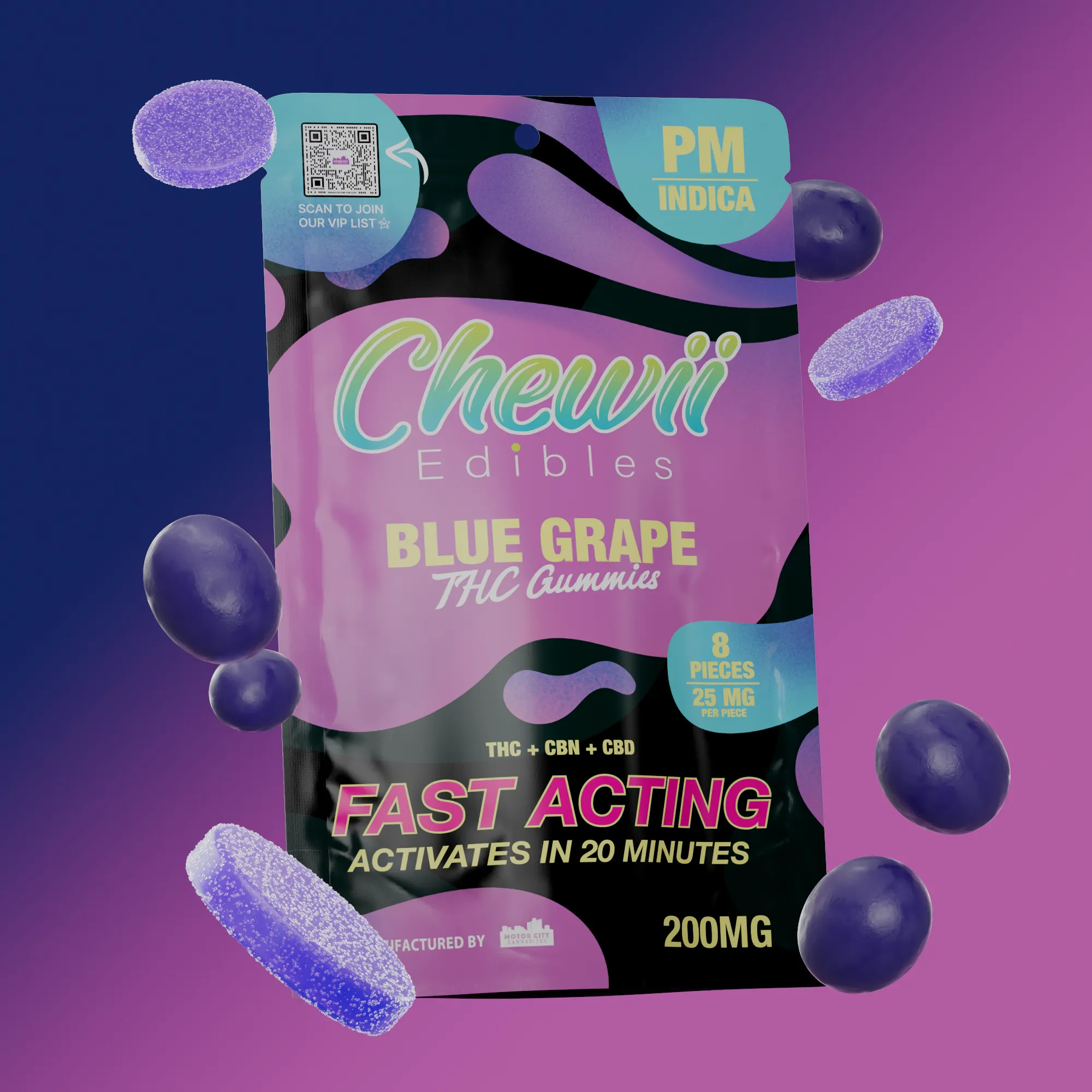 Blue Grape Gummies (S)