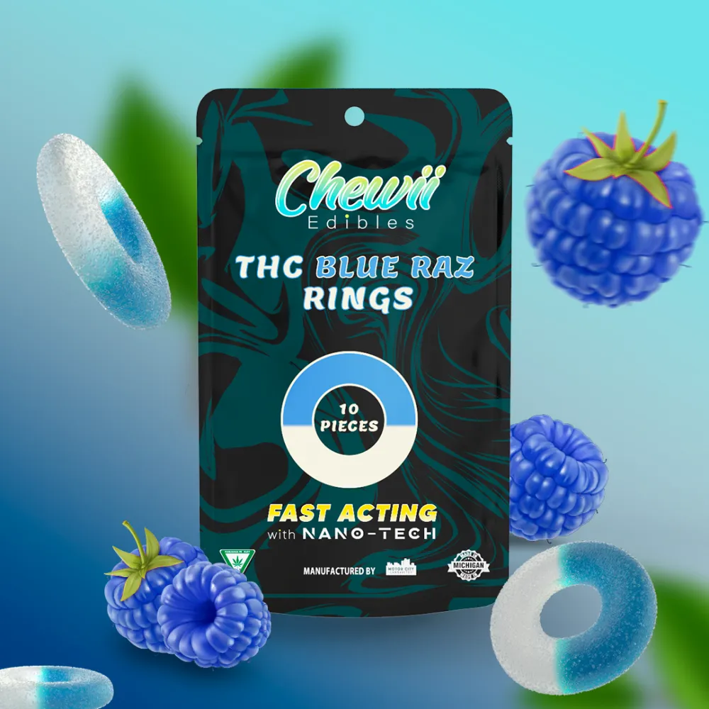Blue Raz Rings Gummies